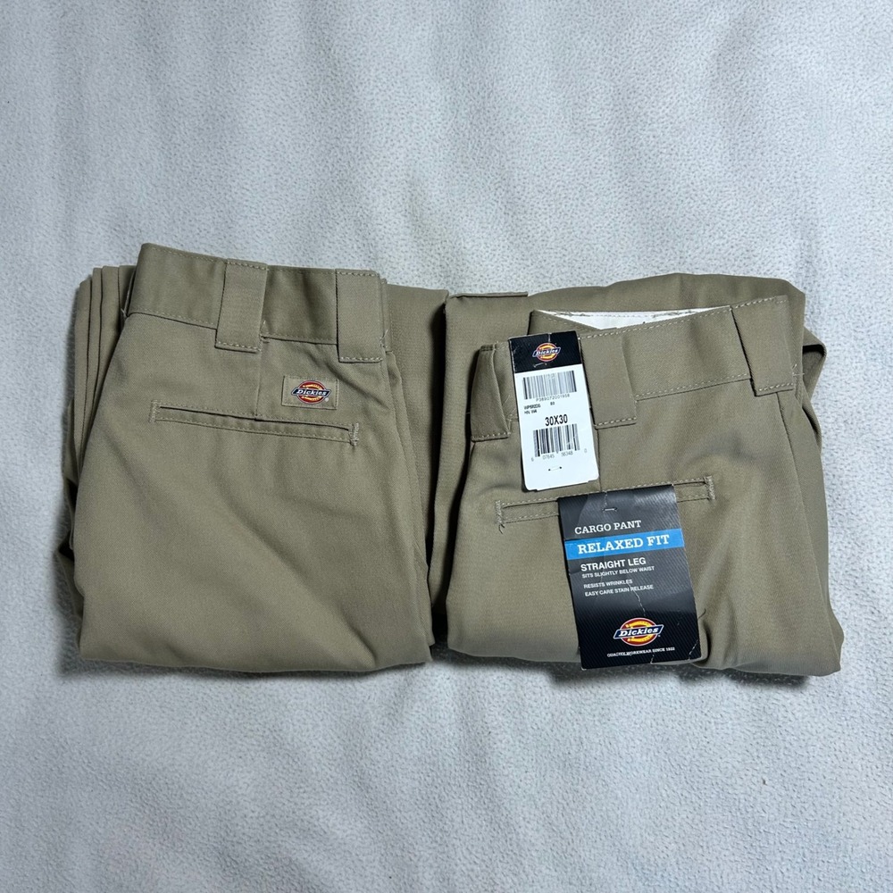 Dickies Cargo Utility Pant Mens 30x30 Relaxed Fit Straight Leg 2 Pack Workwear